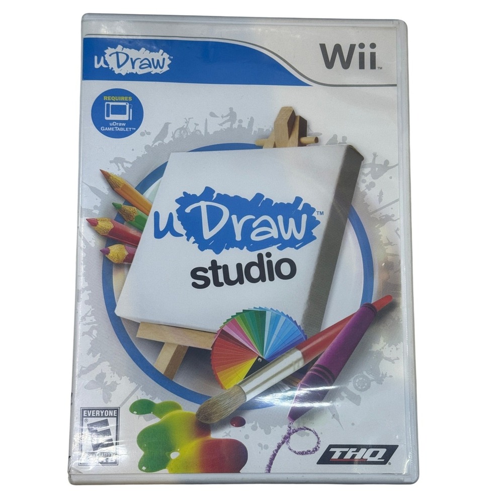 uDraw Studio Nintendo Wii Game THQ CIB Requires GameTablet
